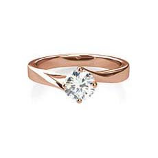 Tanvi white and rose gold engagement ring