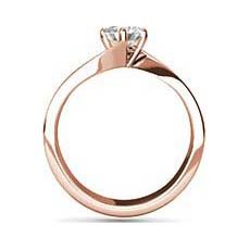 Tanvi white and rose gold engagement ring
