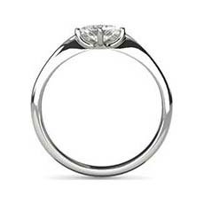 Gloria platinum princess cut engagement ring