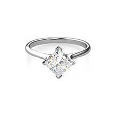Harriet square cut engagement ring