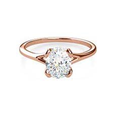 Suki rose gold diamond engagement ring
