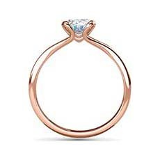 Suki rose gold oval engagement ring