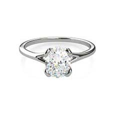 Suki platinum pear shaped diamond ring