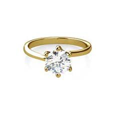 Poppy yellow gold engagement ring