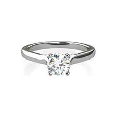 Cosette white gold solitaire engagement ring
