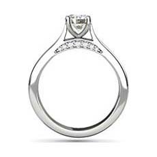 Cosette white gold solitaire engagement ring
