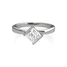 MacKenzie princess cut diamond engagement ring