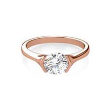 Damaris rose gold engagement ring