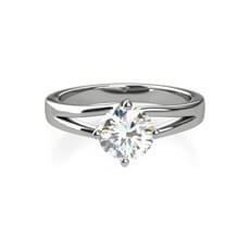 Renata platinum diamond solitaire ring