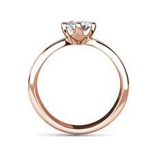 Augusta rose gold solitaire ring