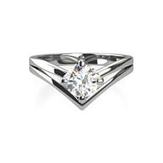 Augusta diamond crossover ring
