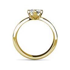 Augusta yellow gold engagement ring