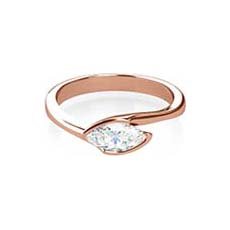 Briony rose gold diamond engagement ring