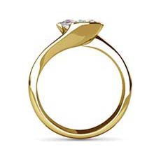 Briony yellow gold diamond ring