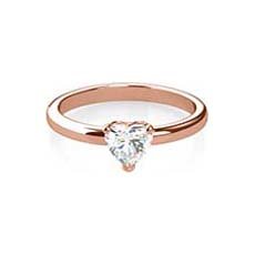 Inspire white and rose gold engagement ring