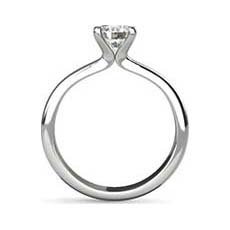 Giselle platinum solitaire diamond ring
