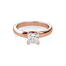Eloise rose gold princess cut ring