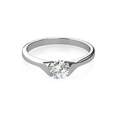 Freya platinum engagement ring
