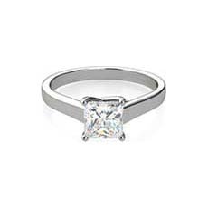 Celeste diamond platinum ring