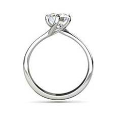 Stephanie diamond crossover ring