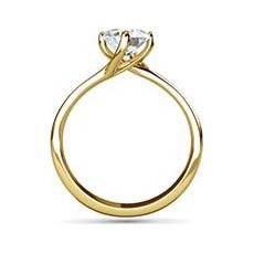 Stephanie yellow gold diamond ring