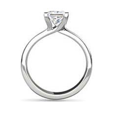 Judy platinum princess cut engagement ring