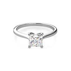 Melissa princess cut diamond engagement ring