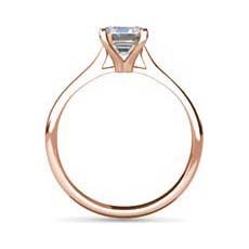 Adele rose gold solitaire engagement ring