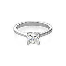 Amy square cut diamond ring