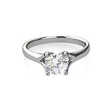 Gillian platinum diamond solitaire ring