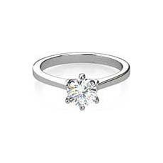 Emma platinum diamond ring