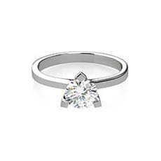 Nicola diamond platinum engagement ring