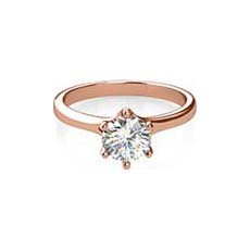 Lois rose and white gold engagement ring