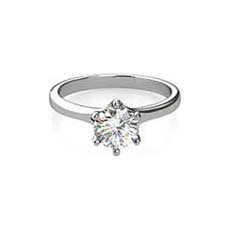Lois platinum solitaire diamond ring