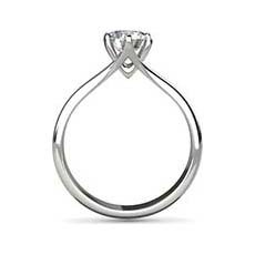 Lois platinum solitaire diamond ring