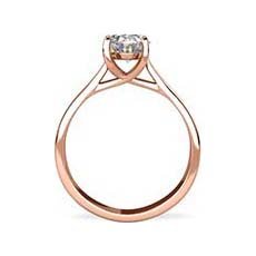 Morgan rose gold diamond ring