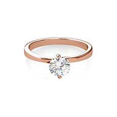 Madeline rose gold solitaire ring