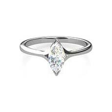 Antoinette diamond solitaire engagement ring