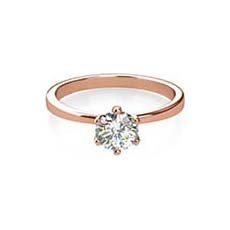 Orla rose gold solitaire engagement ring