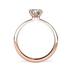 Orla rose gold solitaire engagement ring