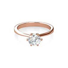 Aisha rose gold engagement ring