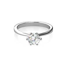 Aisha platinum diamond solitaire ring