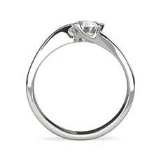 Danielle platinum solitaire engagement ring