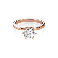 Holly rose gold engagement ring