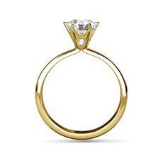 Holly yellow gold diamond ring