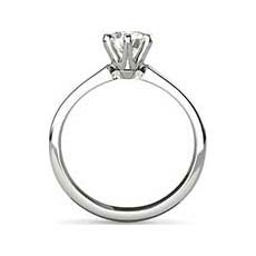 Isabella platinum solitaire ring