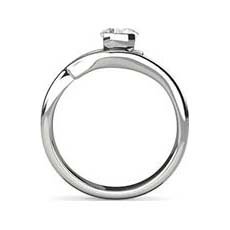 Molly platinum solitaire ring