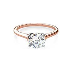 Jemima rose gold solitaire engagement ring