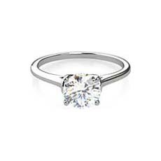 Jemima white gold solitaire engagement ring