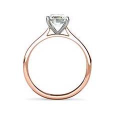 Belita white and rose gold engagement ring